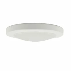 Paxton LED Flush Mount Ceiling Light In White, 7-Inch