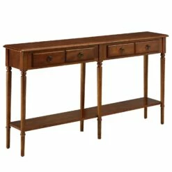 Coastal Double Hall Console In Pecan