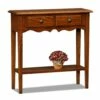 Petite Console In Medium Oak