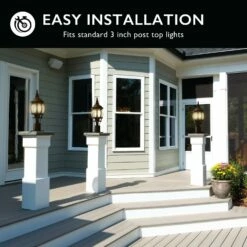 Pier Base Accessory Mount In Bronze, 3-Inch 13 Pier Base Accessory Mount In Bronze, 3-Inch -US Home Sales Store pier base accessory mount bronze 5