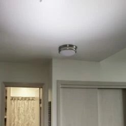 Ripon Integrated LED Ceiling Light In Satin Nickel -US Home Sales Store ripon ceiling light nickel 5