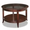 Round Coffee Table In Chocolate Oak