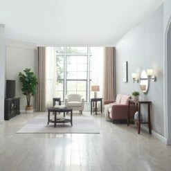 Round Coffee Table In Chocolate Oak -US Home Sales Store round coffee table chocolate oak 3