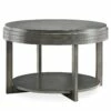 Round Condo Coffee Table In Smoke Gray