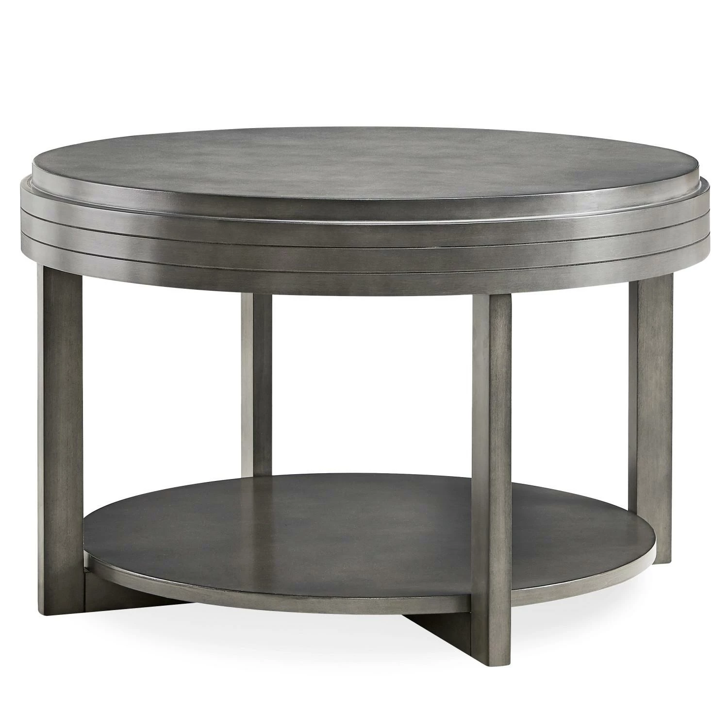 Round Condo Coffee Table In Smoke Gray 1 Round Condo Coffee Table In Smoke Gray