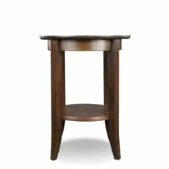 Round Side Table In Chocolate Oak -US Home Sales Store round side table chocolate oak 3