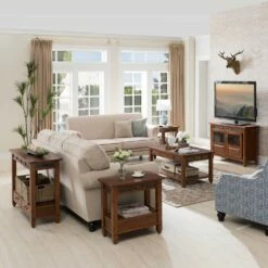 Rustic Oak TV Stand In Distressed Rustic Autumn, 46-Inch 17 Rustic Oak TV Stand In Distressed Rustic Autumn, 46-Inch -US Home Sales Store rustic oak tv stand 50 inch 9