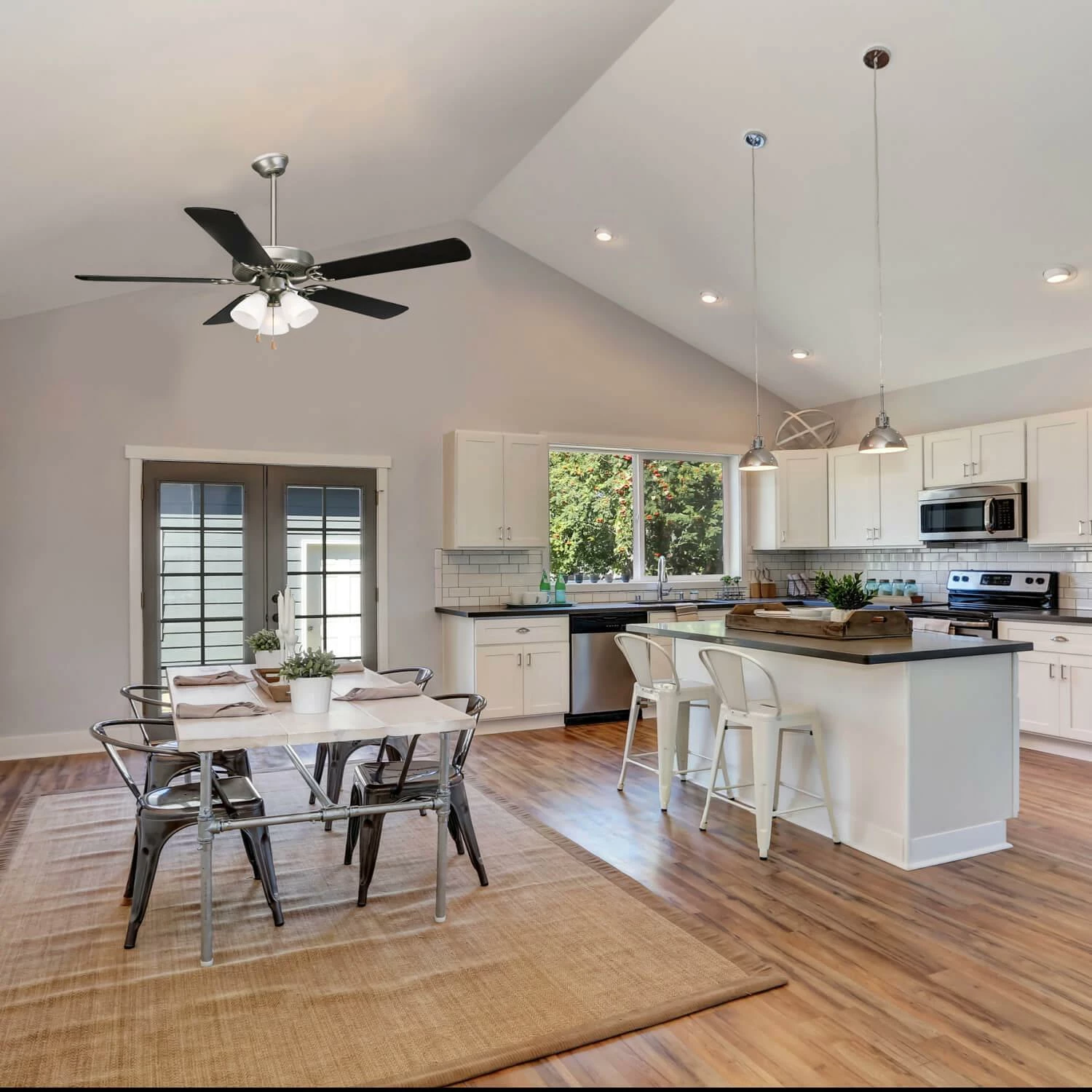 Downrod 12-Inch Ceiling Fan Extension In Satin Nickel 2 Downrod 12-Inch Ceiling Fan Extension In Satin Nickel - Image 2