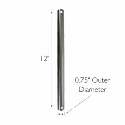 Downrod 12-Inch Ceiling Fan Extension In Satin Nickel 6 Downrod 12-Inch Ceiling Fan Extension In Satin Nickel -US Home Sales Store satin nickel ceiling fan extension downrod 12 inch 3