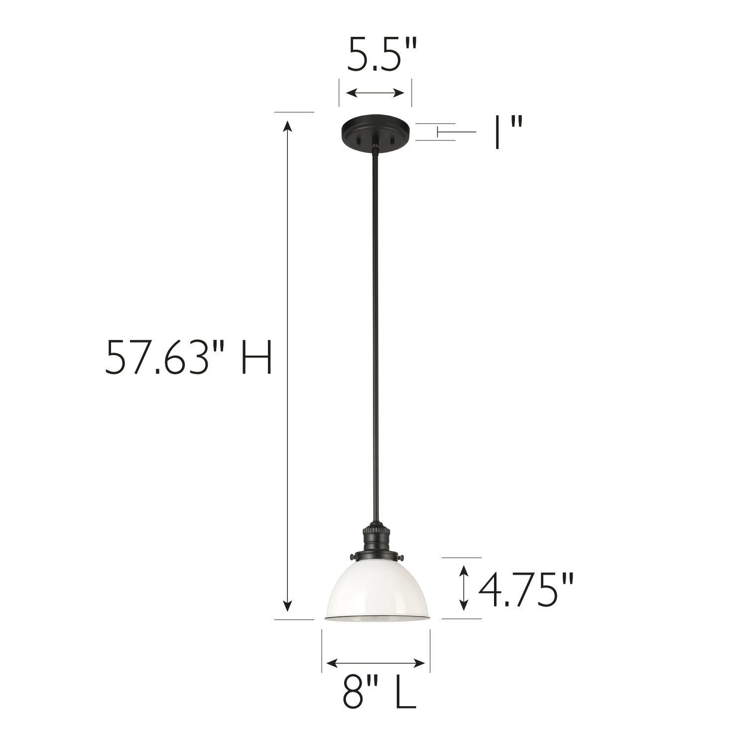 Savannah Pendant In Matte Black 5 Savannah Pendant In Matte Black - Image 5