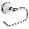 Savannah Toilet Paper Holder In Polished Chrome And White