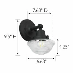 Schoolhouse Wall Sconce In Matte Black -US Home Sales Store schoolhouse wall sconce matte black 5