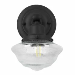Schoolhouse Wall Sconce In Matte Black -US Home Sales Store schoolhouse wall sconce matte black 6