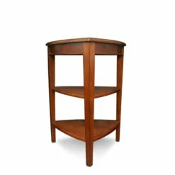 Shield Tier Corner Table In Glazed Auburn 7 Shield Tier Corner Table In Glazed Auburn -US Home Sales Store shield tier table auburn 3