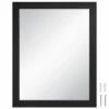 Shorewood Rectangular Wooden Wall Mirror In Espresso, 30-Inch By 24-Inch
