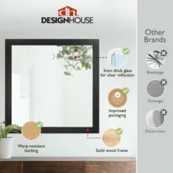 Shorewood Square Wooden Wall Mirror In Espresso, 30-Inch 14 Shorewood Square Wooden Wall Mirror In Espresso, 30-Inch -US Home Sales Store shorewood 30 inch espresso mirror 2