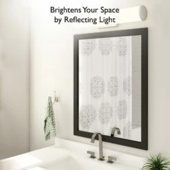 Shorewood Rectangular Wooden Wall Mirror In Espresso, 40-Inch By 30-Inch -US Home Sales Store shorewood 40 inch espresso mirror 4