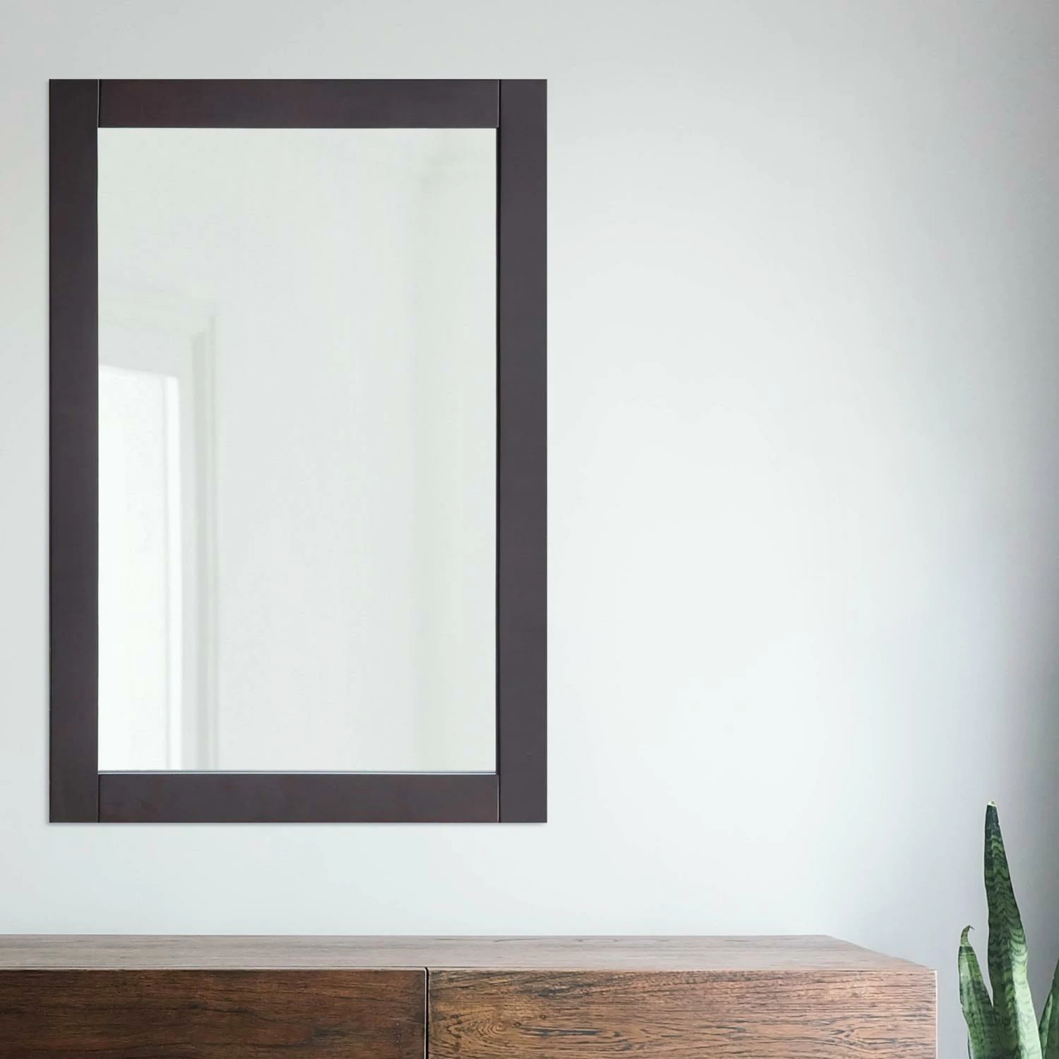 Shorewood Framed Mirror In Matte Black, 24-Inch 2 Shorewood Framed Mirror In Matte Black, 24-Inch - Image 2