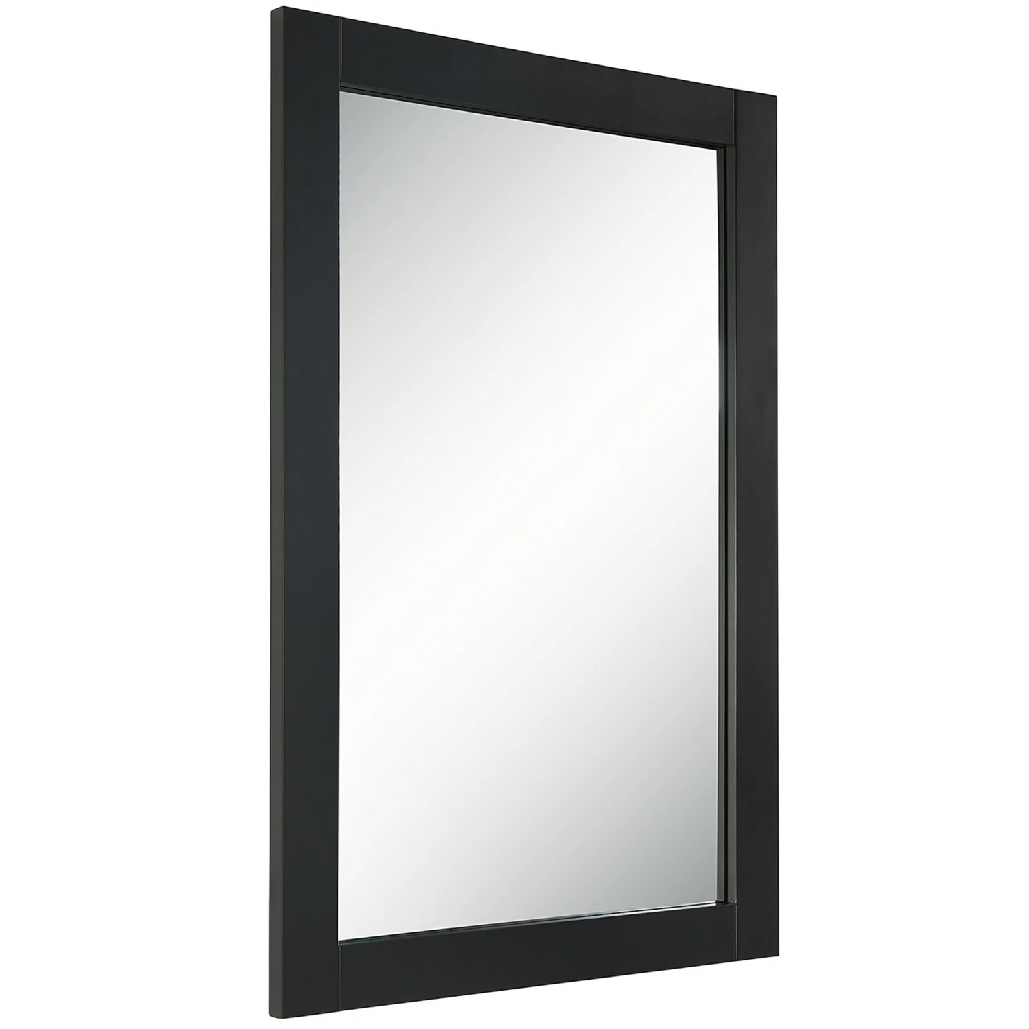 Shorewood Framed Mirror In Matte Black, 24-Inch 3 Shorewood Framed Mirror In Matte Black, 24-Inch - Image 3