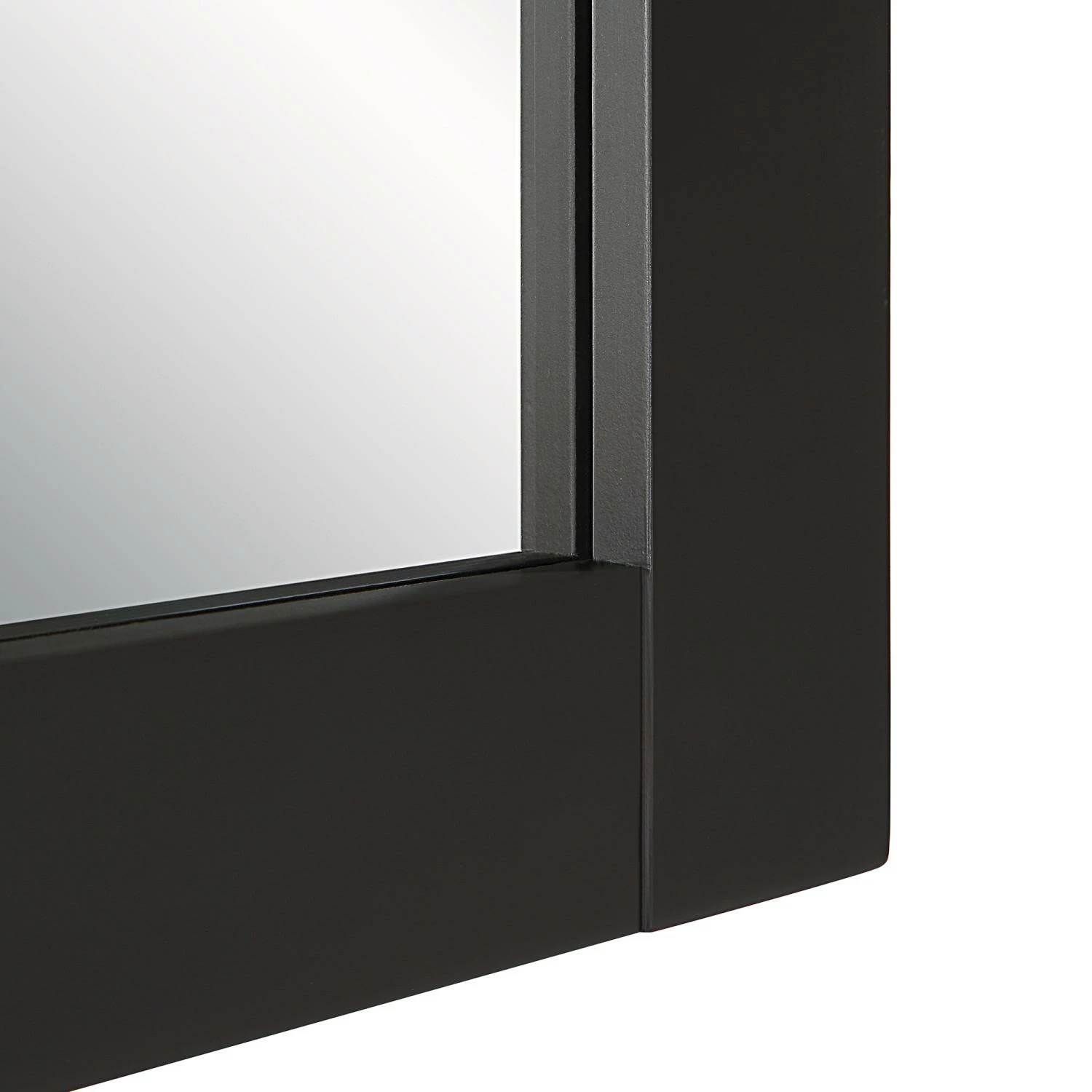 Shorewood Framed Mirror In Matte Black, 24-Inch 5 Shorewood Framed Mirror In Matte Black, 24-Inch - Image 5