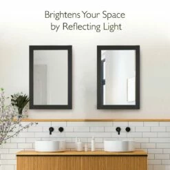 Shorewood Framed Mirror In Matte Black, 24-Inch 20 Shorewood Framed Mirror In Matte Black, 24-Inch -US Home Sales Store shorewood framed mirror black 24 4