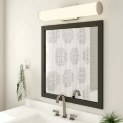 Shorewood Framed Mirror In Matte Black, 30-Inch -US Home Sales Store shorewood framed mirror black 30 14