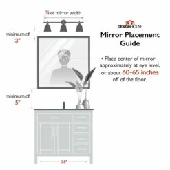 Shorewood Framed Mirror In Matte Black, 30-Inch -US Home Sales Store shorewood framed mirror black 30 6