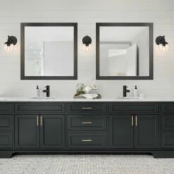 Shorewood Framed Mirror In Matte Black, 30-Inch -US Home Sales Store shorewood framed mirror black 30 8