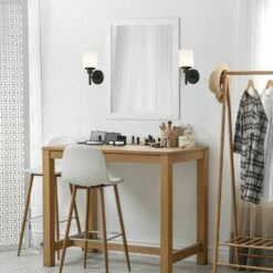 Shorewood Rectangular Wooden Wall Mirror In White, 30-Inch By 24-Inch -US Home Sales Store shorewood mirror 24 inch 11