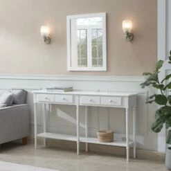 Shorewood Rectangular Wooden Wall Mirror In White, 30-Inch By 24-Inch -US Home Sales Store shorewood mirror 24 inch 8