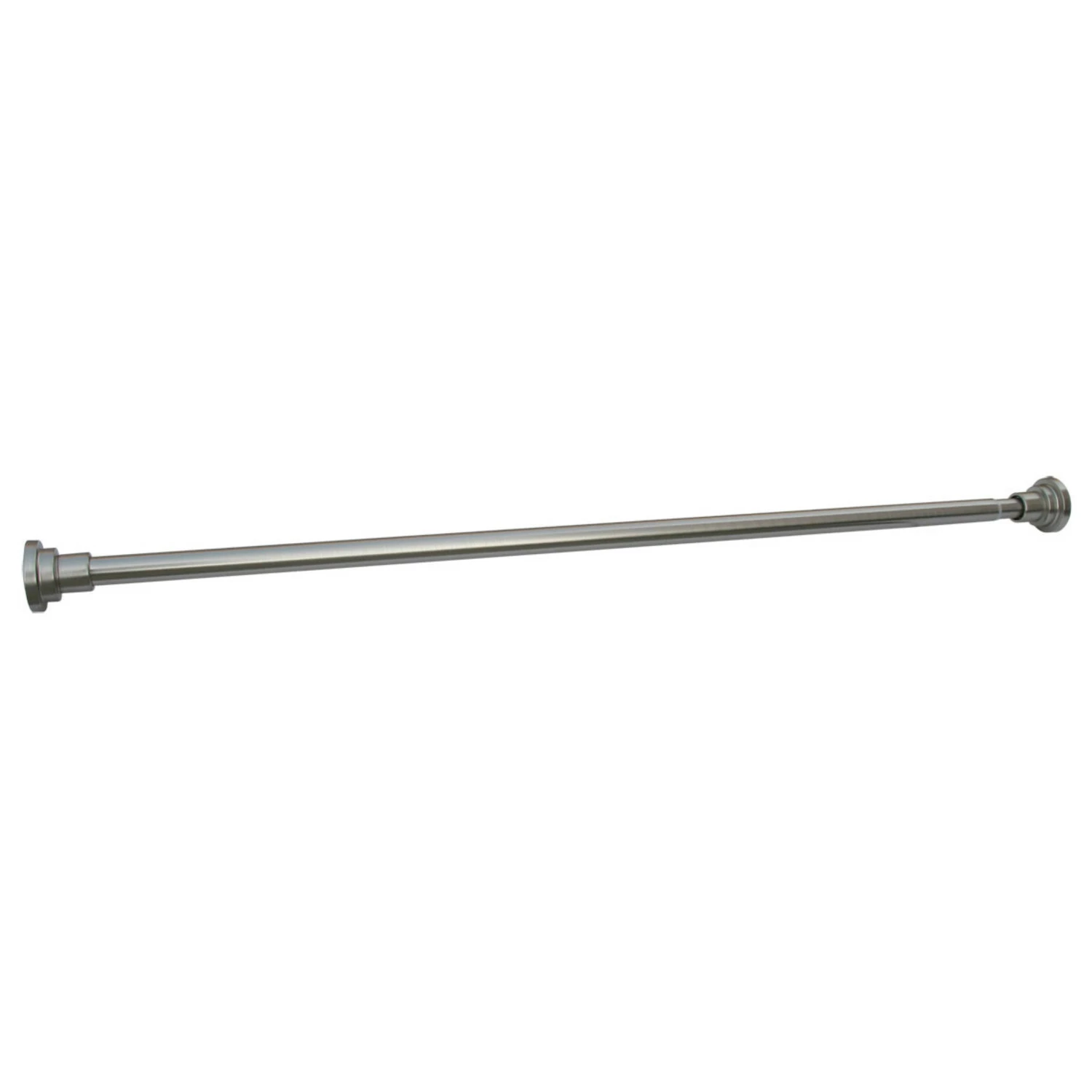 Shower Curtain Rod In Satin Nickel, 42-Inch To 73-Inch 1 Shower Curtain Rod In Satin Nickel, 42-Inch To 73-Inch