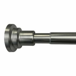 Shower Curtain Rod In Satin Nickel, 42-Inch To 73-Inch 9 Shower Curtain Rod In Satin Nickel, 42-Inch To 73-Inch -US Home Sales Store shower curtain rod satin nickel 5