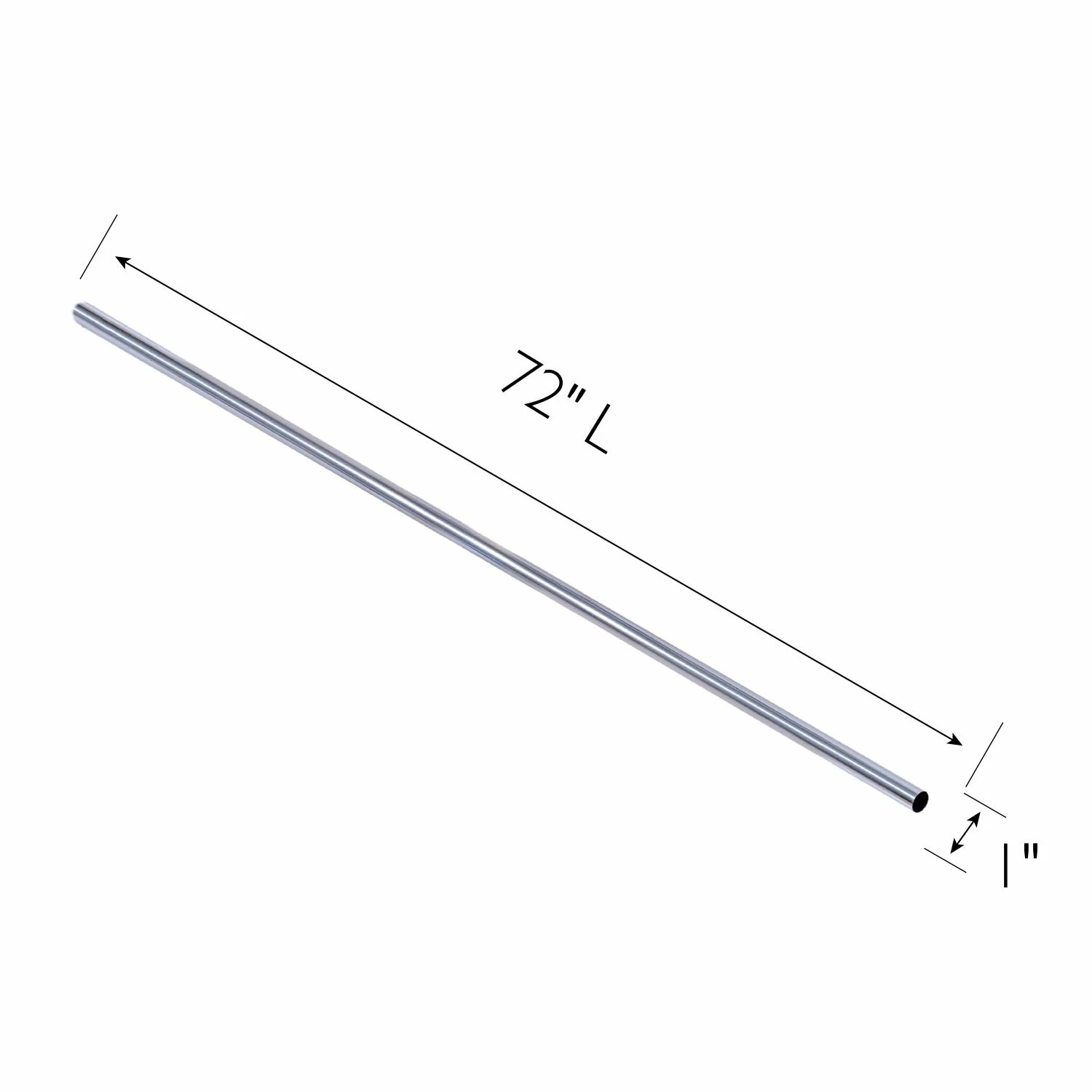 Shower Rod In Polished Chrome 72-Inch, 5-Pack 2 Shower Rod In Polished Chrome 72-Inch, 5-Pack - Image 2