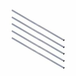 Stainless Steel Shower Rod In Polished Chrome, 60-Inch, 5-Pack