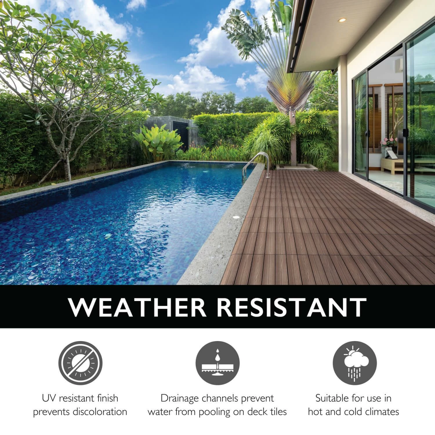 Square Deck Tiles In Russet Canyon, 6-Pack 6 Square Deck Tiles In Russet Canyon, 6-Pack - Image 6