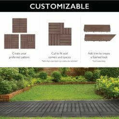 Square Deck Tiles In Russet Canyon, 6-Pack 16 Square Deck Tiles In Russet Canyon, 6-Pack -US Home Sales Store square deck tiles russet canyon 4