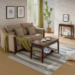 Stratus Condo/Apartment Coffee Table In Heartwood Cherry -US Home Sales Store stratus coffee table shelf heartwood cherry 3