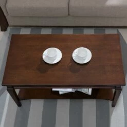 Stratus Condo/Apartment Coffee Table In Heartwood Cherry -US Home Sales Store stratus coffee table shelf heartwood cherry 7