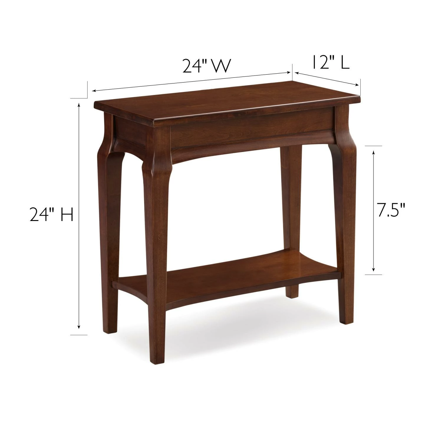 Stratus Narrow Side Table In Heartwood Cherry 2 Stratus Narrow Side Table In Heartwood Cherry - Image 2
