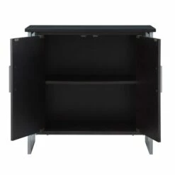 Talia Foyer Cabinet In Black And Nickel -US Home Sales Store talia black nickel cabinet 6