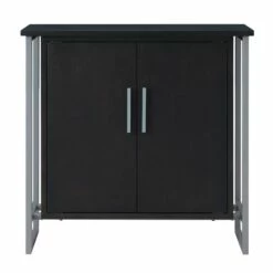 Talia Foyer Cabinet In Black And Nickel -US Home Sales Store talia black nickel cabinet 7