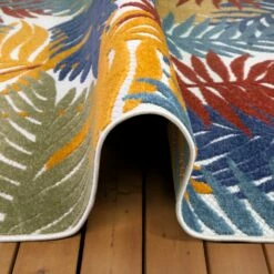 Talipot Indoor Outdoor Area Rug, 5-Foot 3-Inch By 7-Foot -US Home Sales Store talipot outdoor rug 5 foot 3 inch by 7 foot 9