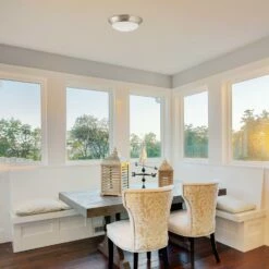 Tess LED Wall Light In Satin Nickel, 13-Inch -US Home Sales Store tess wall light satin nickel 4