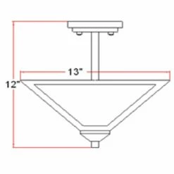 Torino Ceiling Light In Satin Nickel, 2-Light -US Home Sales Store torino 2 light ceiling nickel 5