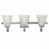 Torino Vanity Light In Satin Nickel, 3-Light