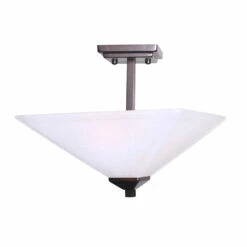 Torino Ceiling Light In Brushed Bronze, 2-Light