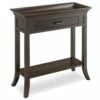 Traditional Cherry Tray Edge Hall Stand In Chocolate Cherry