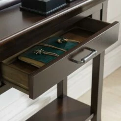 Traditional Cherry Tray Edge Hall Stand In Chocolate Cherry -US Home Sales Store traditional tray hall stand chocolate cherry 5