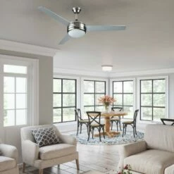 Treviento 52-Inch Ceiling Fan In Satin Nickel -US Home Sales Store treviento ceiling fan satin nickel led 4