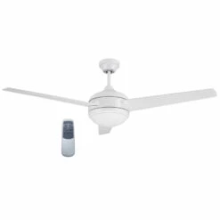 Treviento LED Reverse Airflow Ceiling Fan In White, 52-Inch